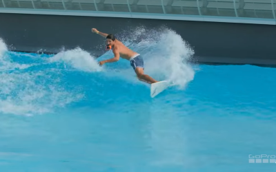 Piscina de ondas do interior é palco para gravação de websérie