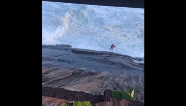 Vídeo: Surfista salva a vida de militar, em resgate dramático no mar do Rio