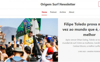 Origem Surf estreia Newsletter com análise sobre o mundial