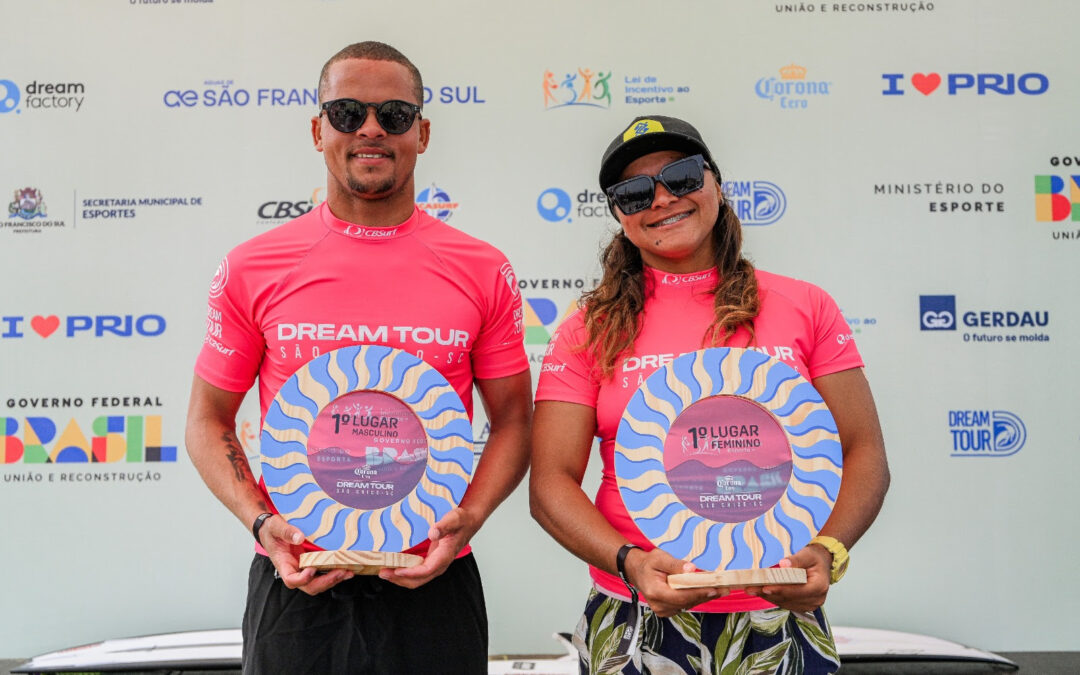 Juliana dos Santos e Douglas Silva vencem o Dream Tour em São Chico